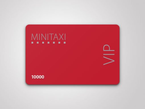 Plastkort offsettryck Minitaxi